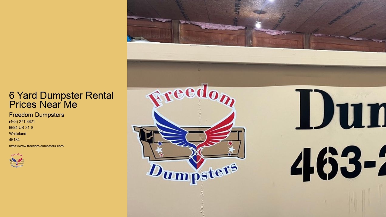Yard Dumpster Dimensions