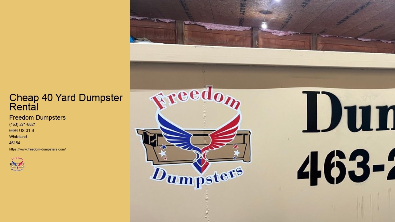 Roll Off Dumpster Rental Near Me