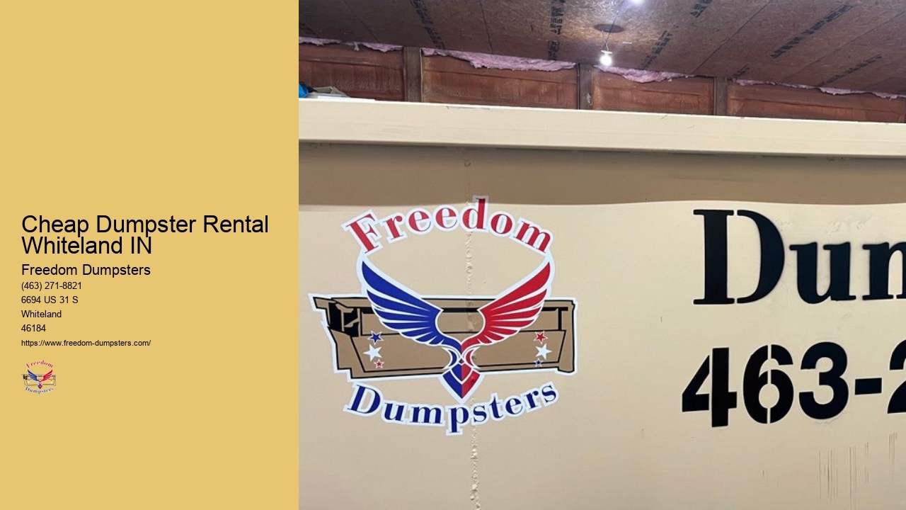 Cheap Dumpsters To Rent