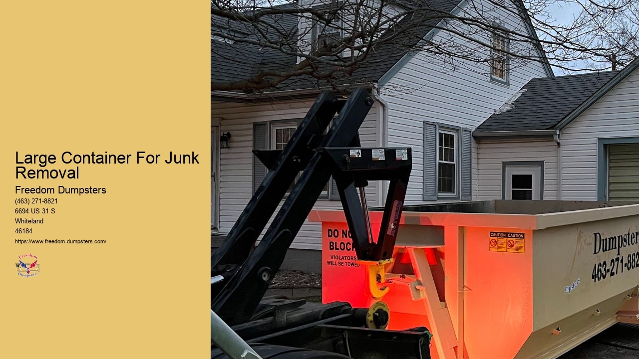 Large Container For Junk Removal